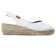 espadrilles compensées blanc mode femme printemps été vue 2