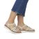 nu-pieds beige doré mode femme printemps été vue 7