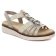 nu-pieds beige doré mode femme printemps été vue 1