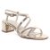 nu-pieds talon beige doré mode femme printemps été vue 1