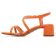 nu-pieds talon orange mode femme printemps été 2024 vue 3