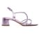 nu-pieds talon violet métal mode femme printemps été 2024 vue 2