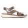sandales compensées beige métal mode femme printemps été 2024 vue 2