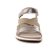 sandales compensées beige métal mode femme printemps été 2024 vue 6
