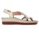 sandales compensées blanc beige mode femme printemps été vue 2
