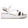 sandales compensées blanc mode femme printemps été 2024 vue 2