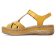 sandales compensées jaune mode femme printemps été 2024 vue 3