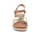 sandales compensées marron or mode femme printemps été 2024 vue 6