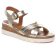 sandales compensées or mode femme printemps été vue 1