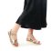 sandales compensées or mode femme printemps été vue 8