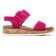 sandales compensées rose fuchia mode femme printemps été 2024 vue 2