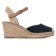 espadrilles compensées bleu marine mode femme printemps été vue 2