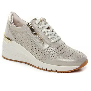 baskets-compensees beige or même style de chaussures en ligne pour femmes que les  Remonte