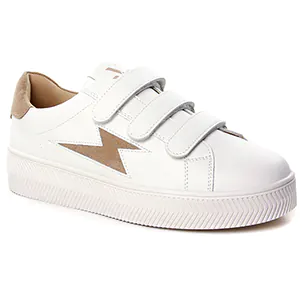 baskets-mode blanc beige même style de chaussures en ligne pour femmes que les  No Name