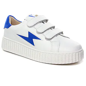 baskets-mode blanc bleu même style de chaussures en ligne pour femmes que les  Tamaris