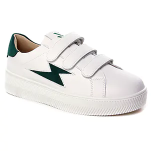 baskets-mode blanc vert même style de chaussures en ligne pour femmes que les  No Name