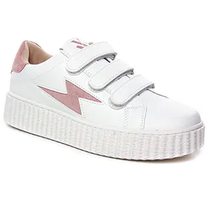 baskets-mode blanc vieux rose même style de chaussures en ligne pour femmes que les  Hoff