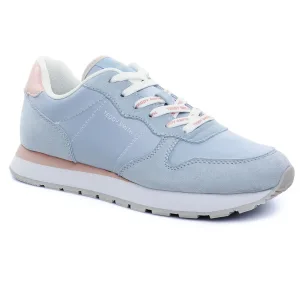 baskets-mode bleu rose même style de chaussures en ligne pour femmes que les  Teddy Smith