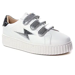 baskets-plateforme blanc argent même style de chaussures en ligne pour femmes que les  Xti