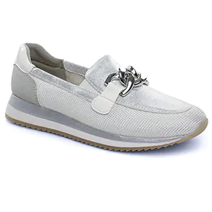 mocassins-plateforme gris argent même style de chaussures en ligne pour femmes que les  Scarlatine