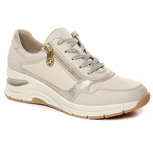 tennis-baskets-mode beige or même style de chaussures en ligne pour femmes que les  Tamaris