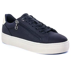 tennis-baskets-plateforme bleu marine même style de chaussures en ligne pour femmes que les  Tamaris