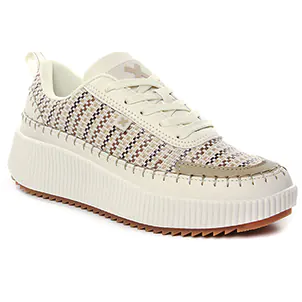 tennis-plateforme beige multi même style de chaussures en ligne pour femmes que les  Xti