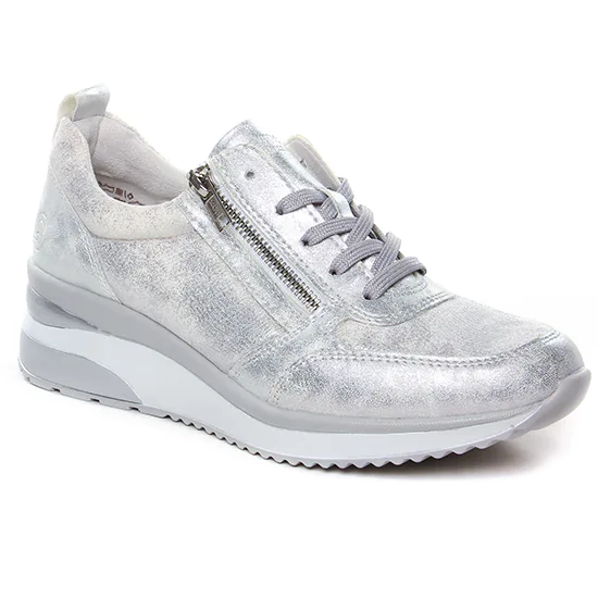 Tennis Et Baskets Mode Remonte D2401-93 Ice Weis, vue principale de la chaussure femme