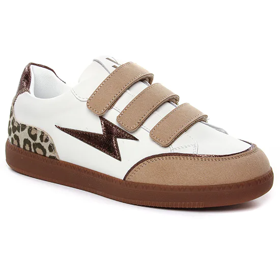 Tennis Et Baskets Mode Vanessa Wu Louvia Bk2785 Beige, vue principale de la chaussure femme