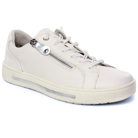 Tennis Et Baskets Mode Jana 23660 White Silver, vue principale de la chaussure femme