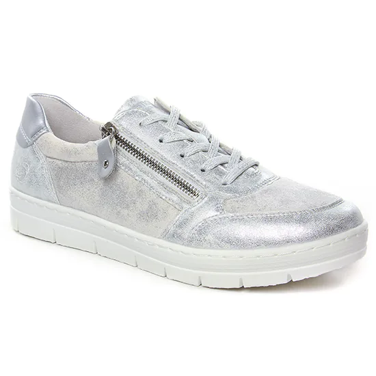 Tennis Et Baskets Mode Remonte D5831-90 Ice Weiss, vue principale de la chaussure femme