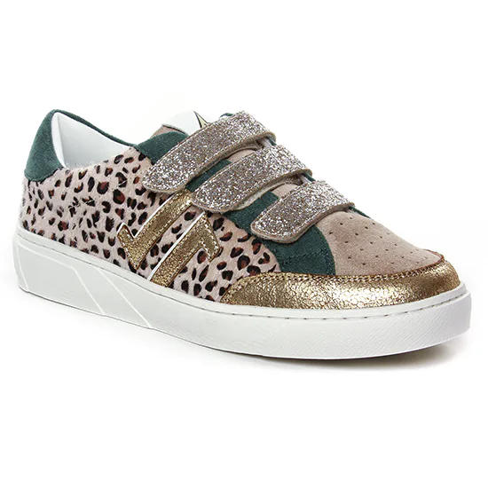 Tennis Et Baskets Mode Cl11 84 Leopard, vue principale de la chaussure femme