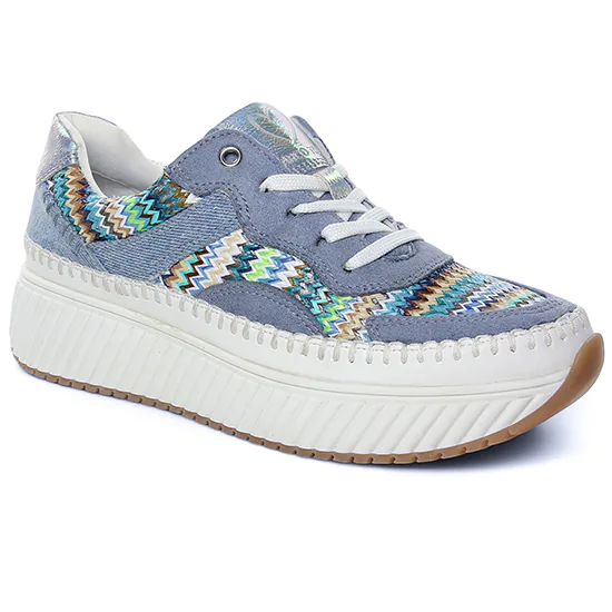 Tennis Et Baskets Mode Marco Tozzi 23733 White Comb, vue principale de la chaussure femme