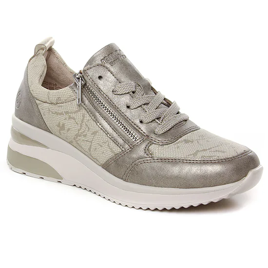 Tennis Et Baskets Mode Remonte D2401-61 Perle, vue principale de la chaussure femme