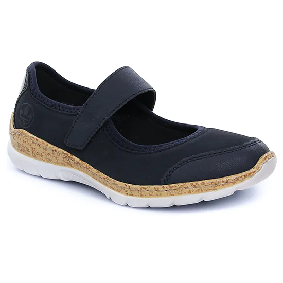 Babies Rieker N42B0-14 Navy, vue principale de la chaussure femme