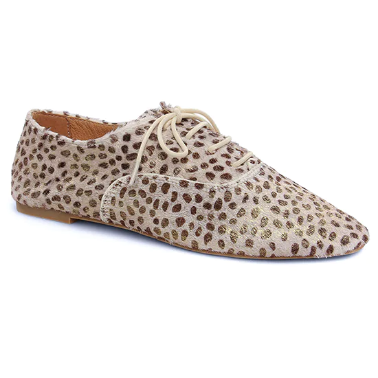 Derbys Emilie Karston Soline Taupe, vue principale de la chaussure femme