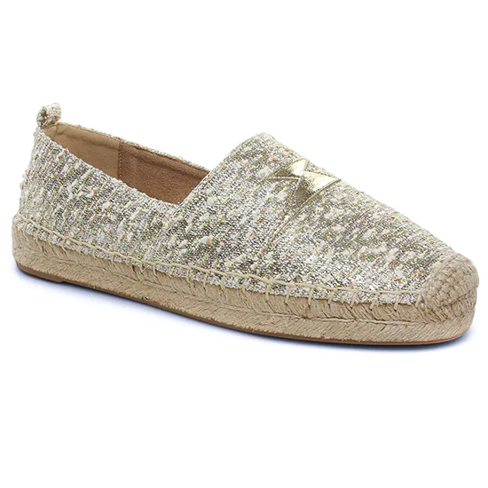 Espadrilles Vanessa Wu Mo2776 Or, vue principale de la chaussure femme