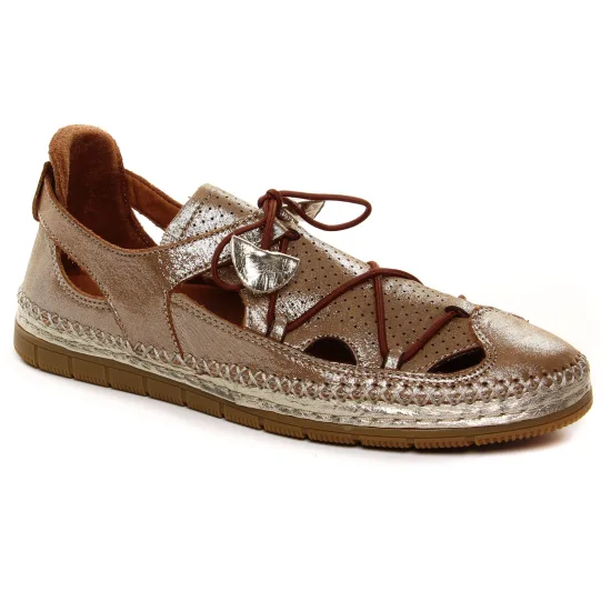 Espadrilles Coco Et Abricot Melinnew Camel, vue principale de la chaussure femme