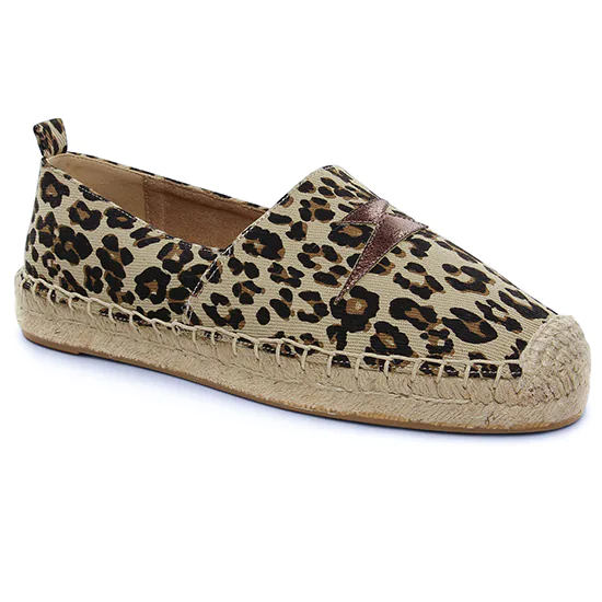 Espadrilles Vanessa Wu Mo2776 Leopard, vue principale de la chaussure femme