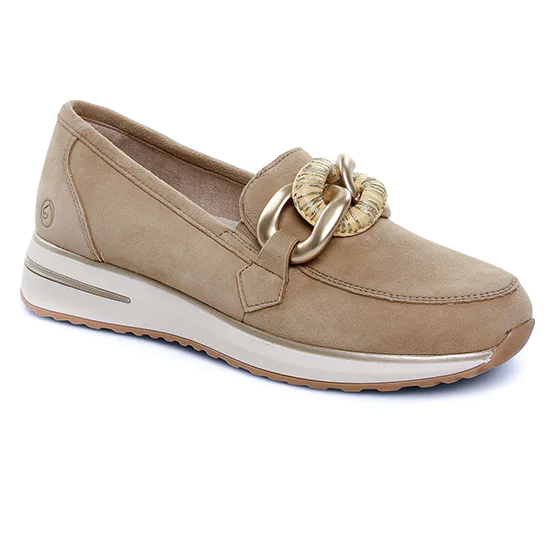 Mocassins Plateforme Remonte D1G11-62 Sepia, vue principale de la chaussure femme