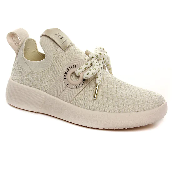 Baskets Mode Armistice Volt One Dove Gold, vue principale de la chaussure femme