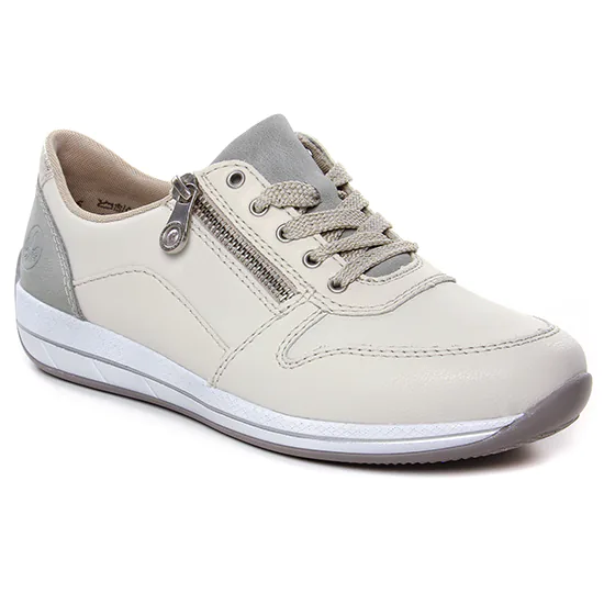 Tennis Et Baskets Mode Rieker N1100-80 Beige Gold, vue principale de la chaussure femme