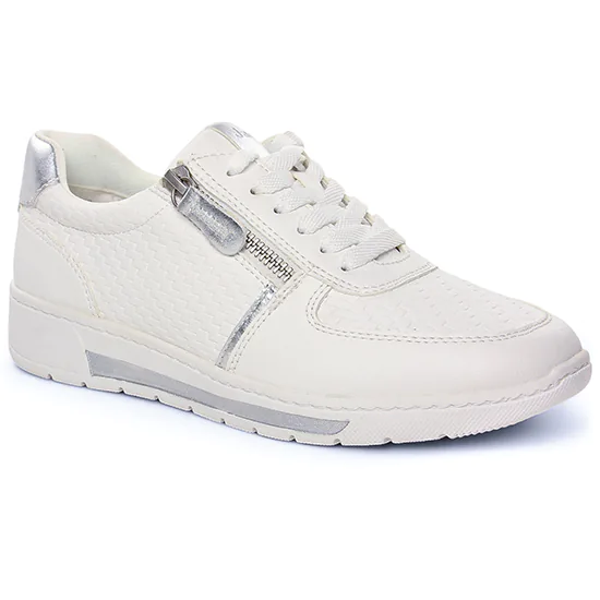 Tennis Et Baskets Mode Jana 23776 White Silver, vue principale de la chaussure femme