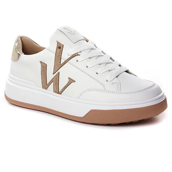 Tennis Et Baskets Mode Vanessa Wu Candice Bk2667 Or, vue principale de la chaussure femme