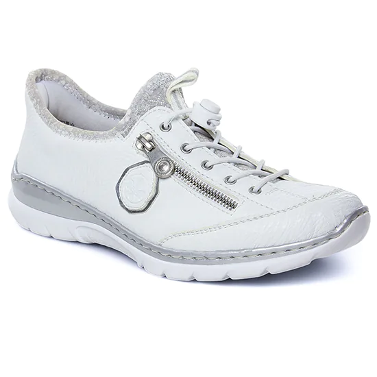 Tennis Et Baskets Mode Rieker L32F1-80 Silver, vue principale de la chaussure femme