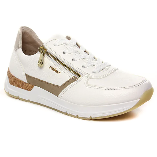 Tennis Et Baskets Mode Rieker 58902-80 Weiss, vue principale de la chaussure femme