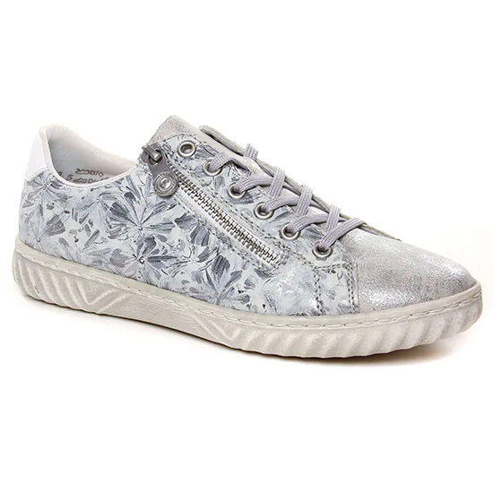 Tennis Et Baskets Mode Rieker N0900-90 Silver, vue principale de la chaussure femme