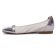 ballerines beige argent mode femme printemps été 2025 vue 3