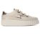 baskets mode beige or mode femme printemps été 2025 vue 2