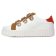 baskets mode blanc bronze mode femme printemps été 2025 vue 3